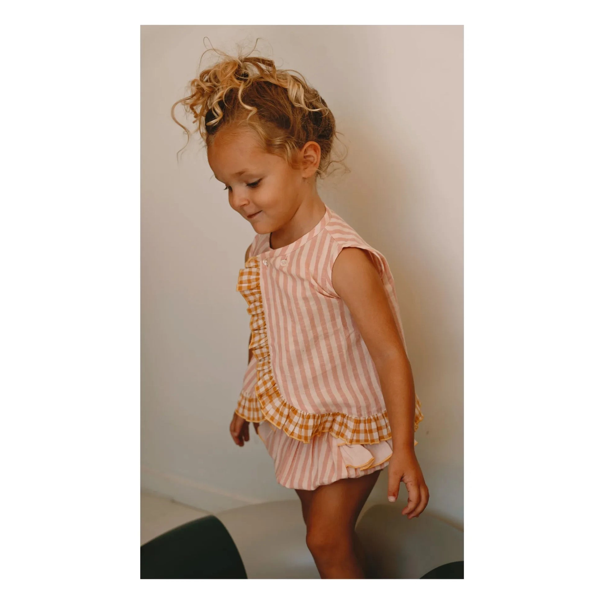 Lilinoa - Bloomer Volants Lise Rayé | Blush