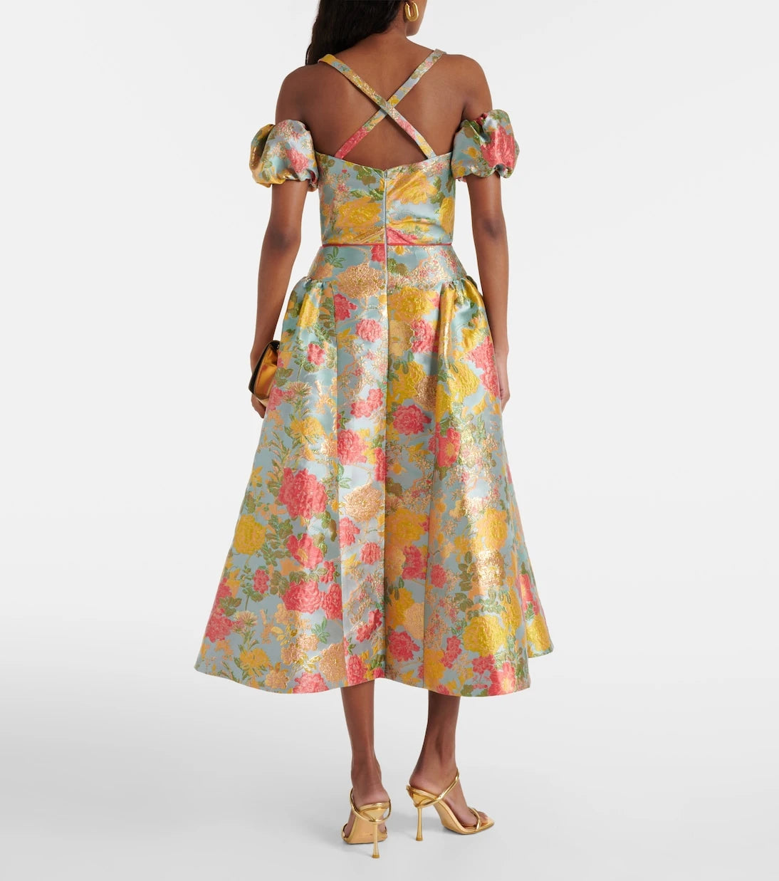 Markarian - Jackie floral jacquard midi dress