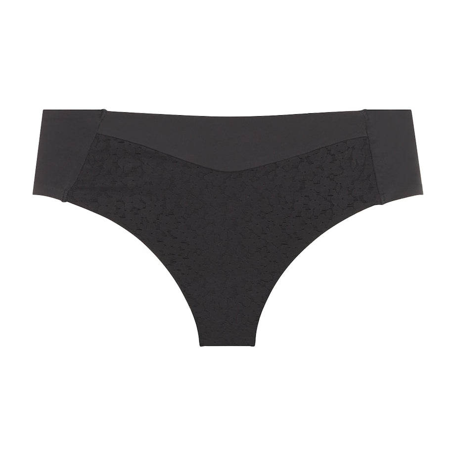 Chantelle Black Lace-Detail Norah Briefs