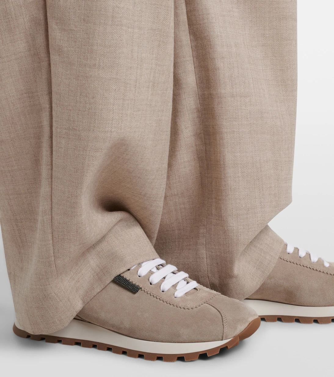 Brunello Cucinelli - Monili suede sneakers