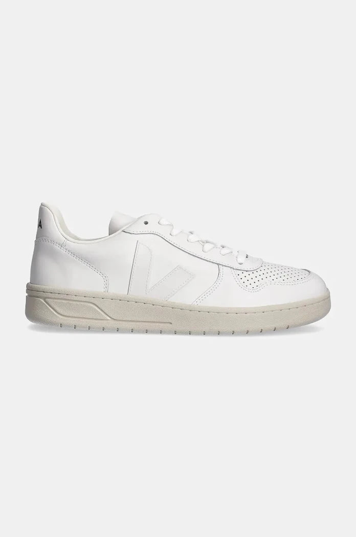 Кожени маратонки Veja V-10 Leather Extra-White