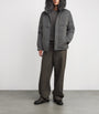 Yves Salomon Brown Down Waterproof Fox Fur-Trim Parka Coat