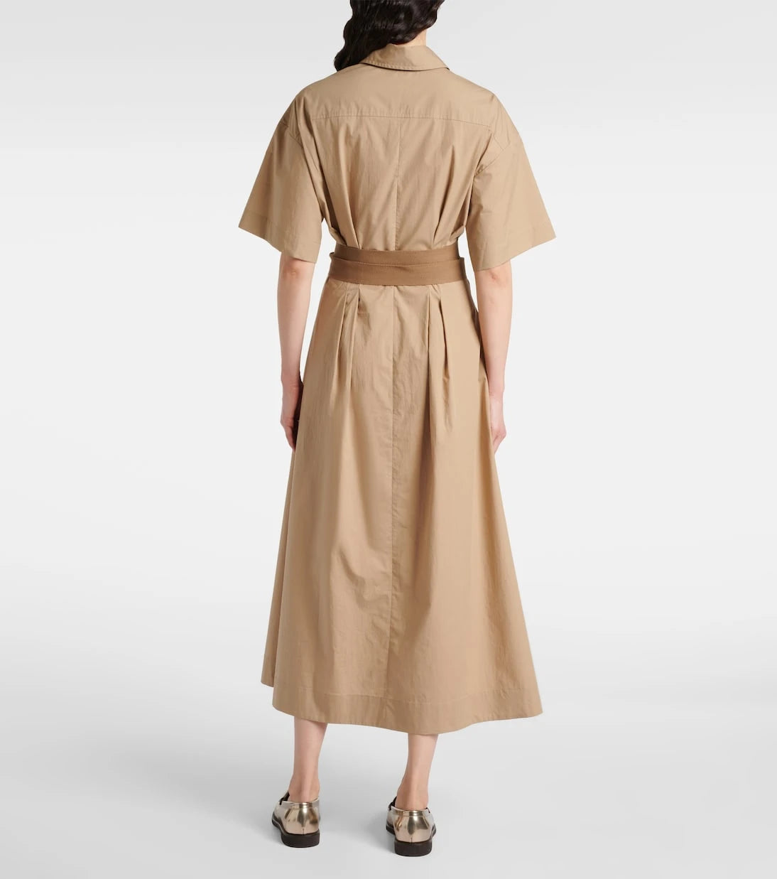 Brunello Cucinelli - Belted cotton shirt dress
