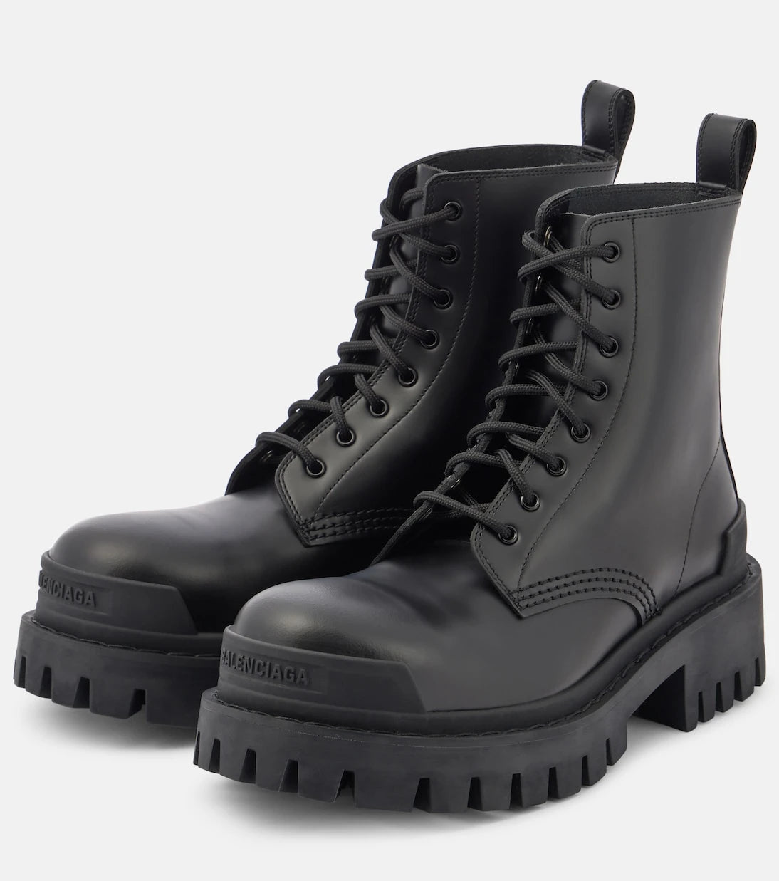 Balenciaga - Strike leather ankle boots