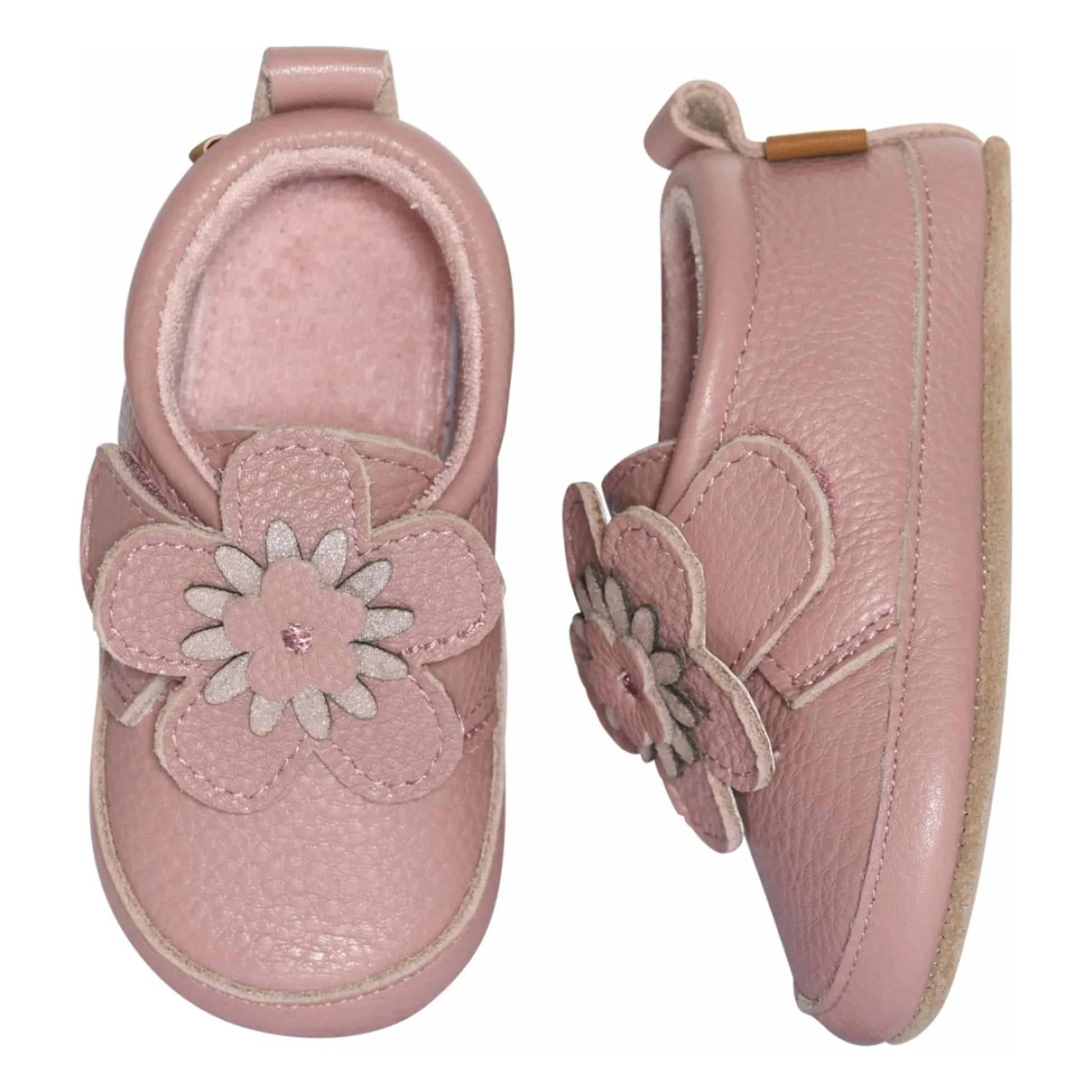 Melton - Daisy Leather Slippers | Pink