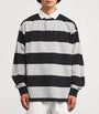 Polo Ralph Lauren Grey Cotton Stripe Big Fit Rugby Shirt