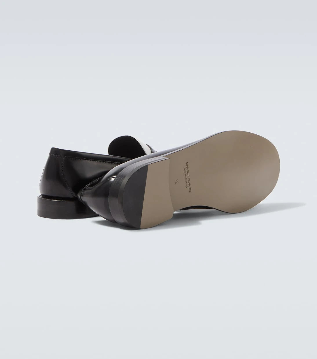 Manolo Blahnik - Perry leather penny loafers