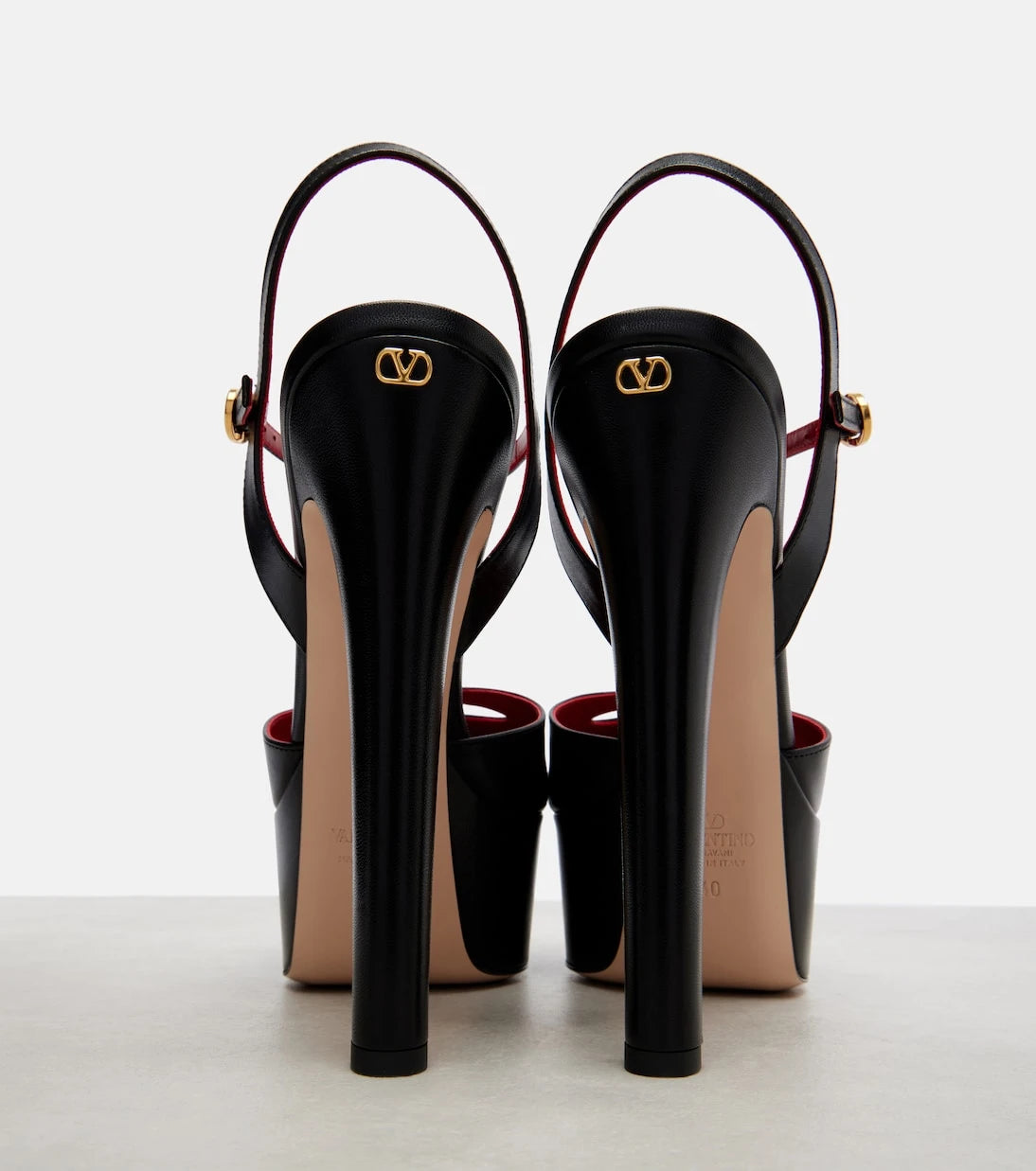 Valentino Garavani - Crasher 145 deri platform topuklu ayakkabılar