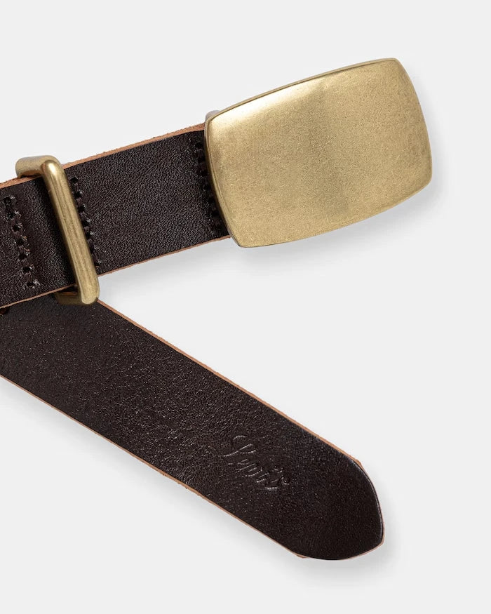 Levi's kadın deri kemer PRESIDIO PLAQUE BUCKLE