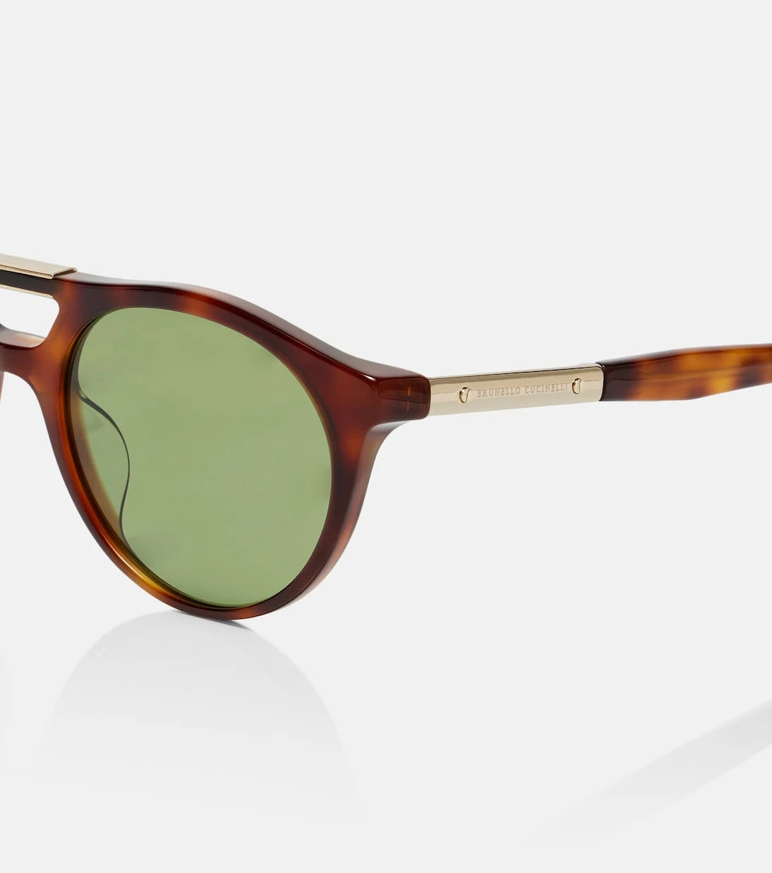 Brunello Cucinelli - Sartorial Sunset round sunglasses