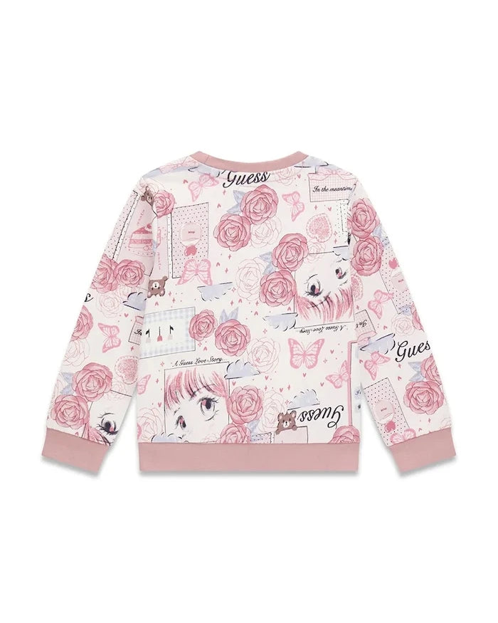 Guess Çocuk Pamuklu Sweatshirt