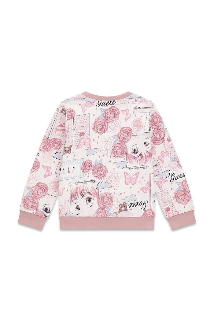 Guess Çocuk Pamuklu Sweatshirt