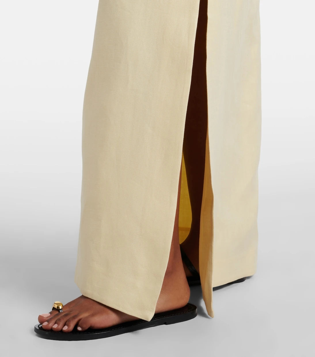SIR - Halterneck linen maxi dress