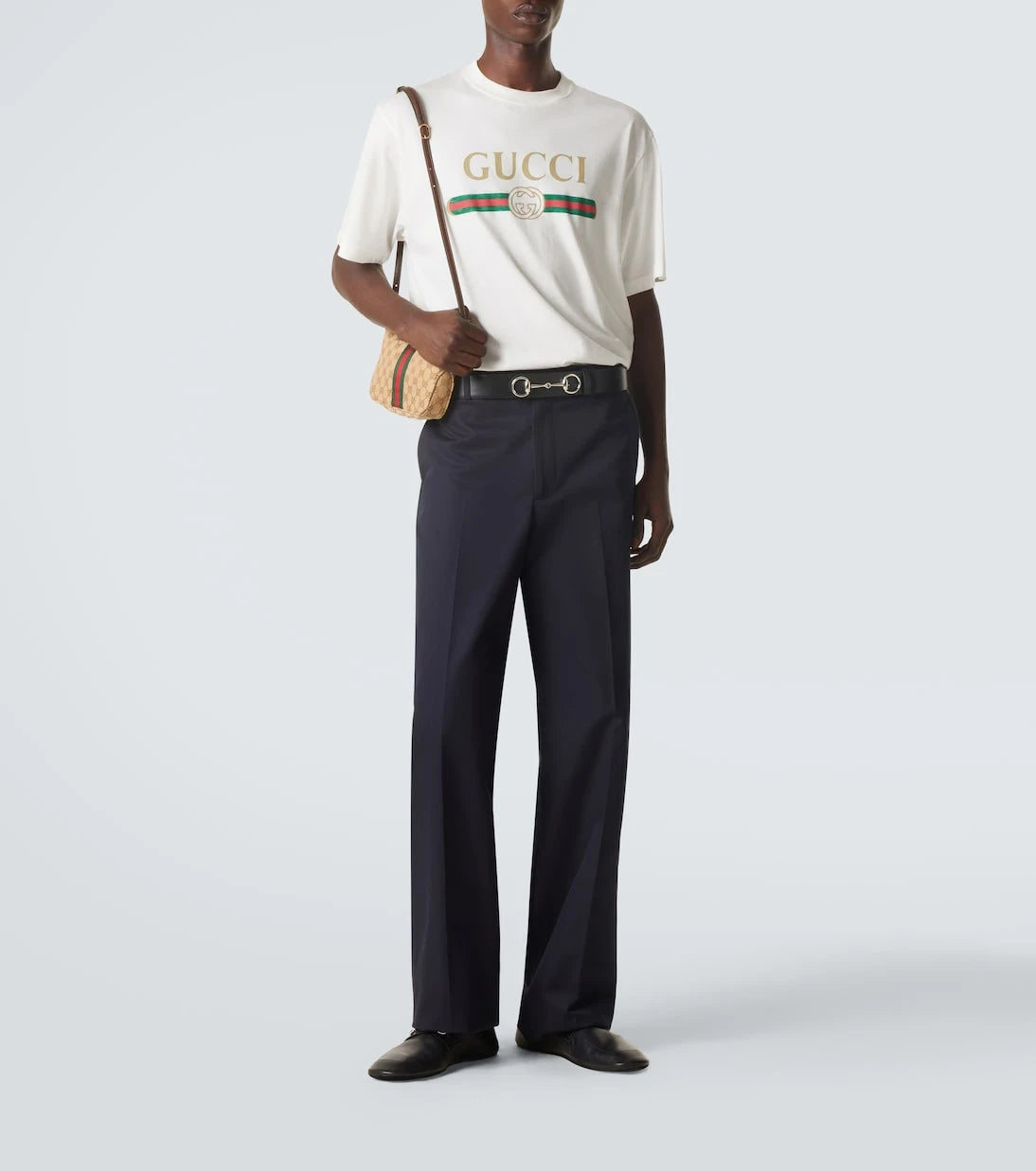 Gucci - Pamuklu gabardin düz pantolon