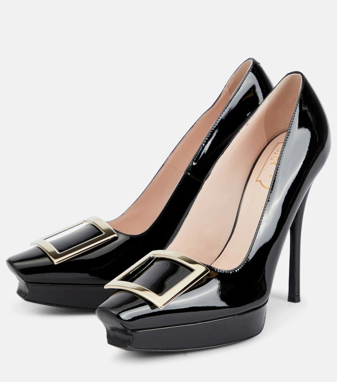 Roger Vivier - Belle Vivier patent leather platform pumps