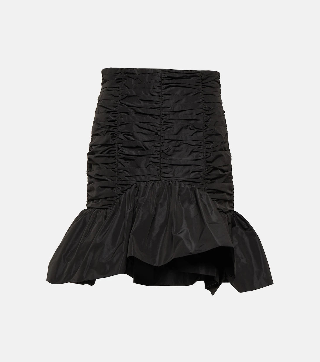 Patou - Ruched faille miniskirt