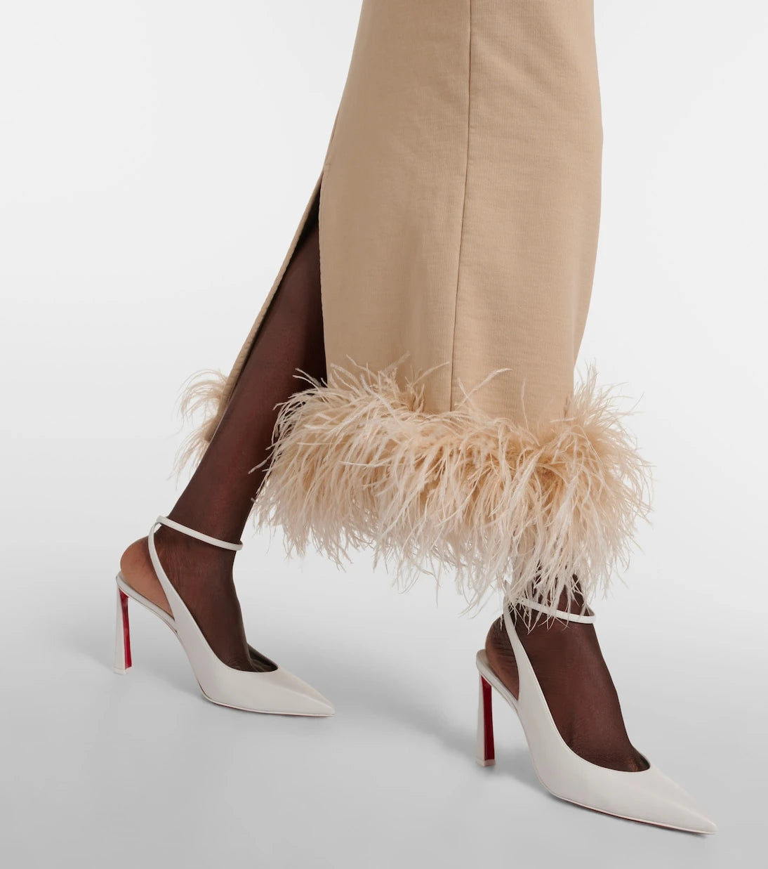 Christian Louboutin - حذاء كوندورا 85 بكعب عالٍ من الجلد وحزام خلفي