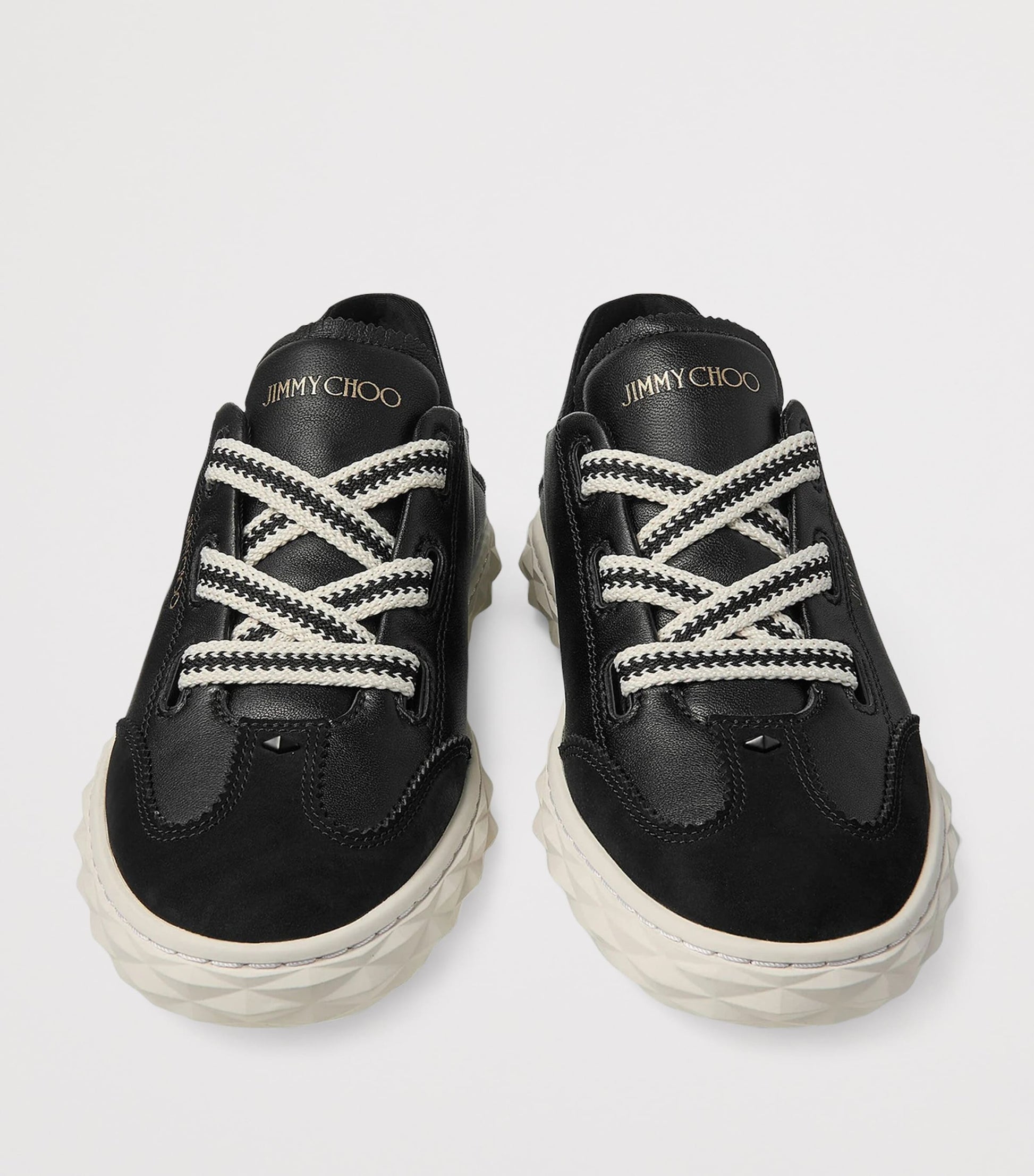 Jimmy Choo Black Diamond Flex Leather Trainers