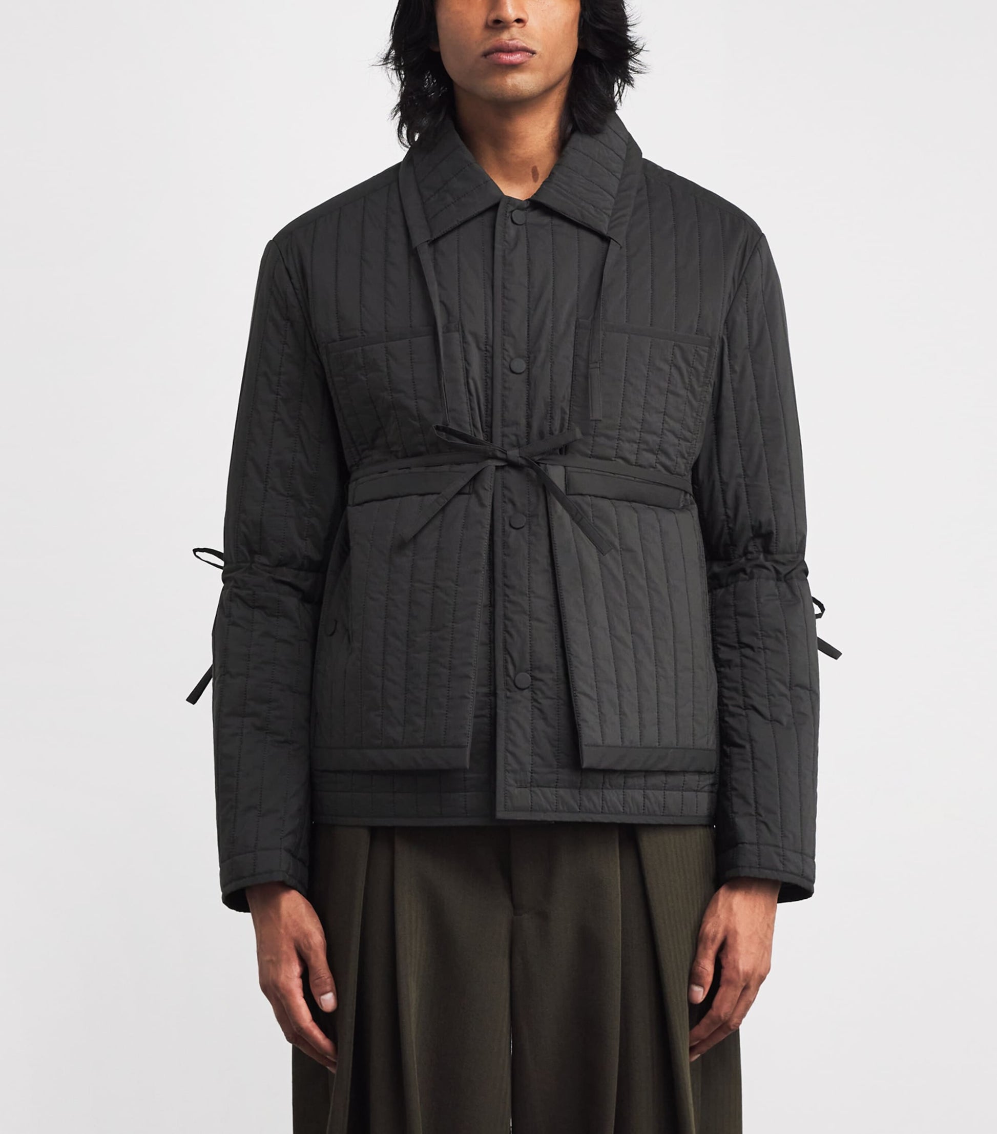 Craig Green Green Wool Quilted Worker Jacket