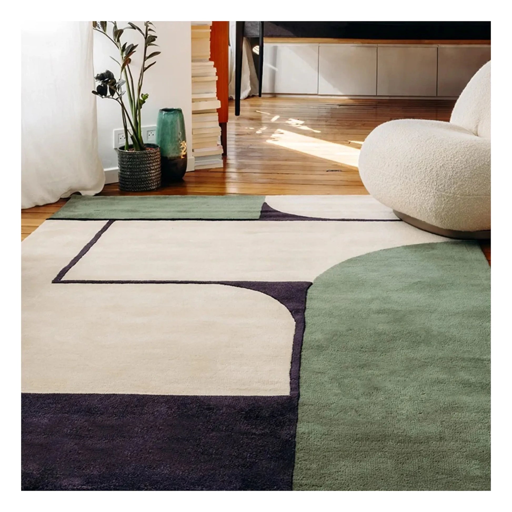 Edito - Strada Hand-Tufted Carpet  | Blue Green