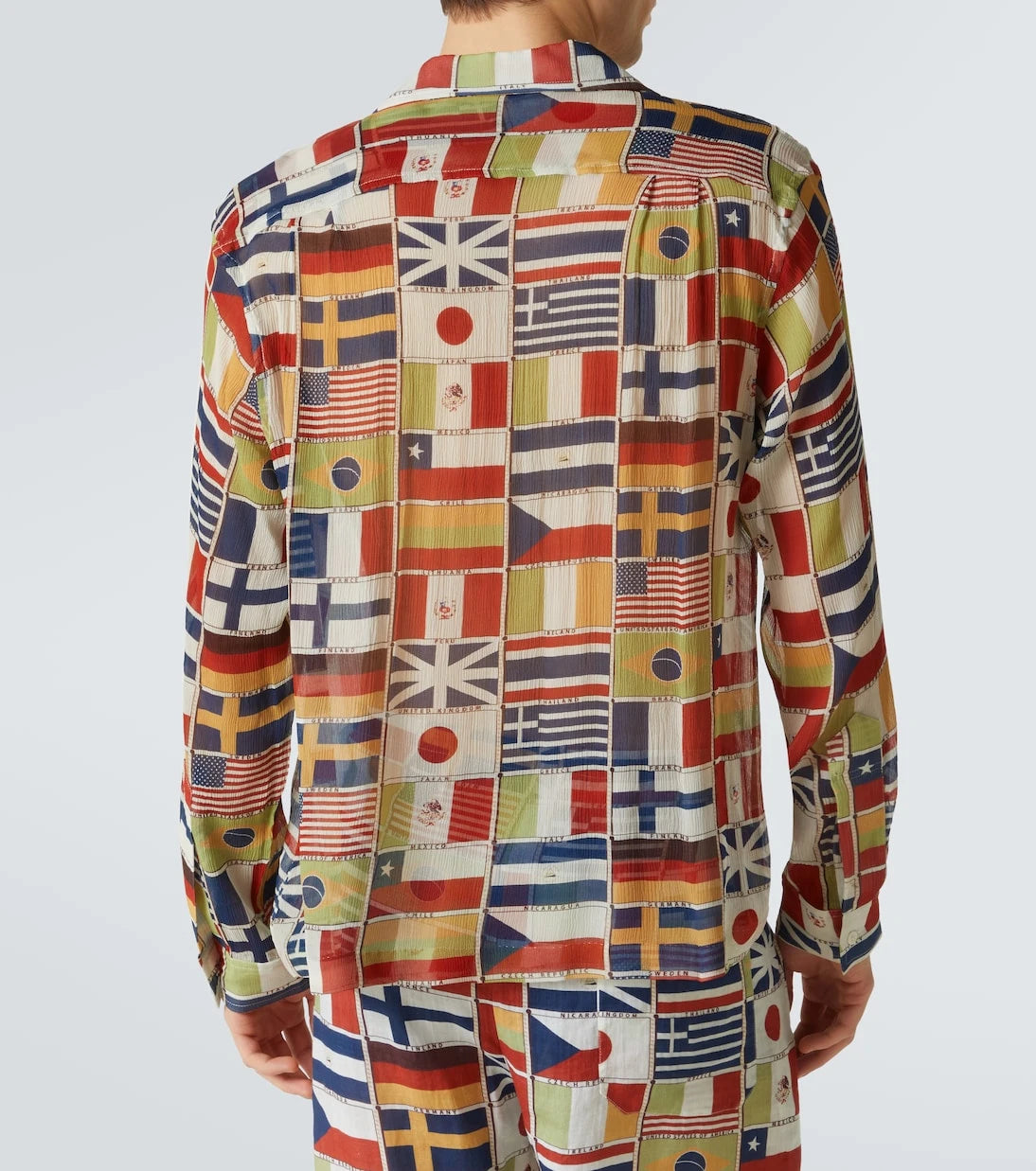 Bode - International printed silk shirt