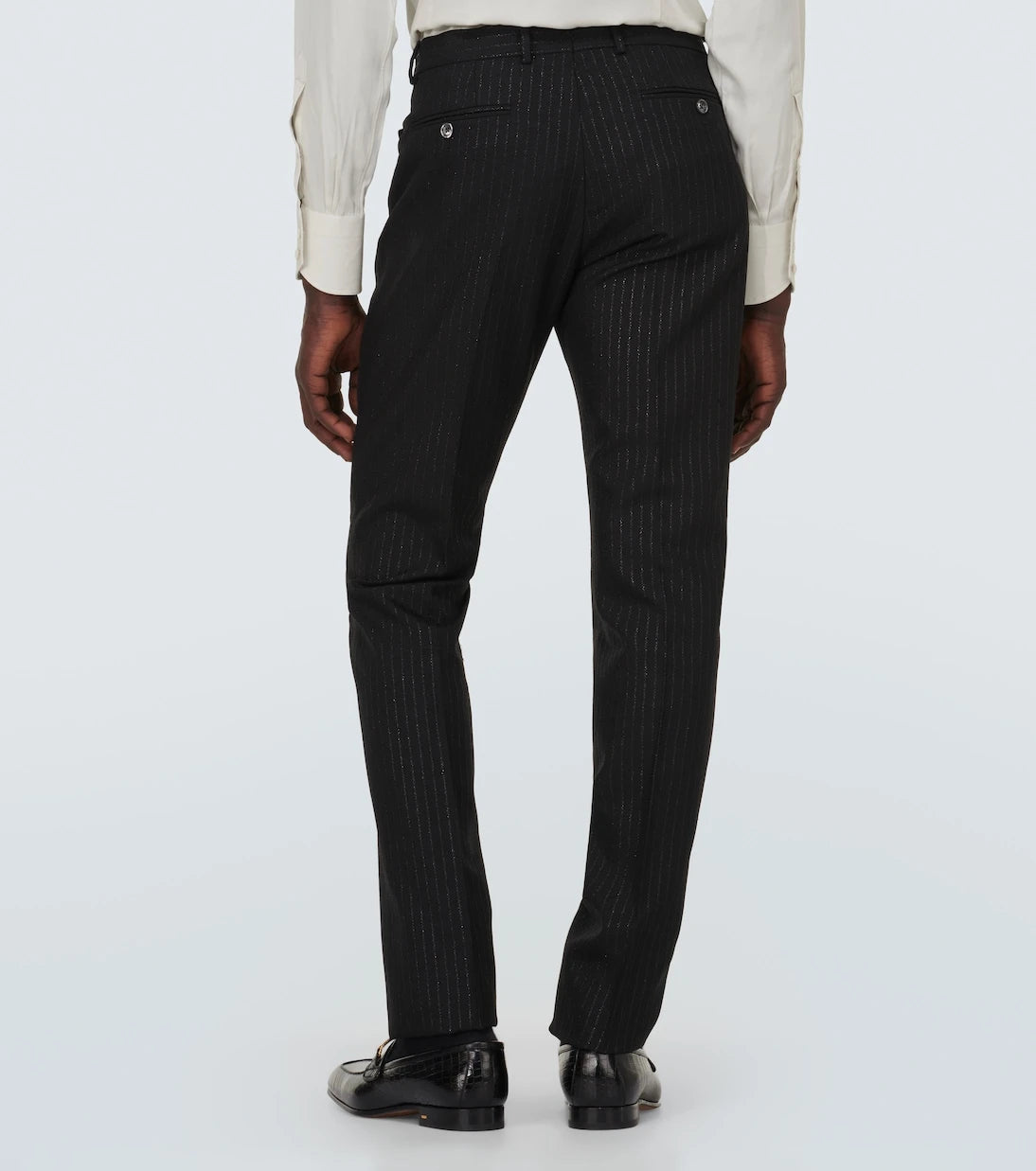 Tom Ford - Atticus striped mohair-blend jacquard slim pants