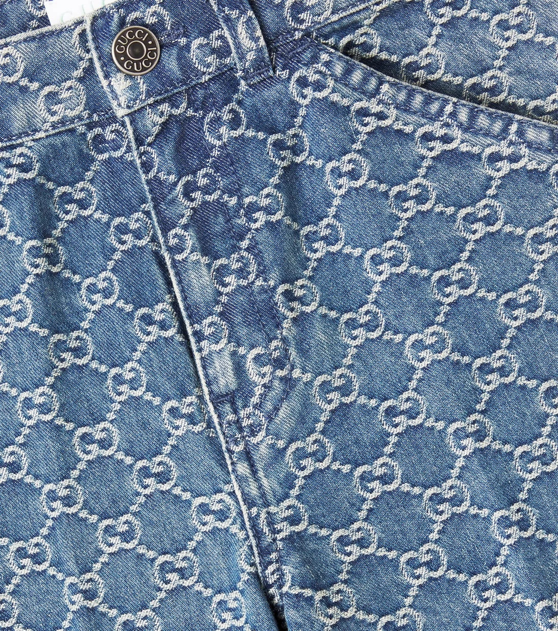 Gucci Kids - جينز بنقشة GG الجاكار