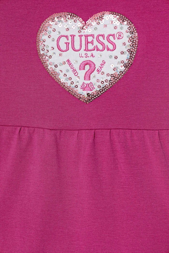 Guess рокля памук с еластан