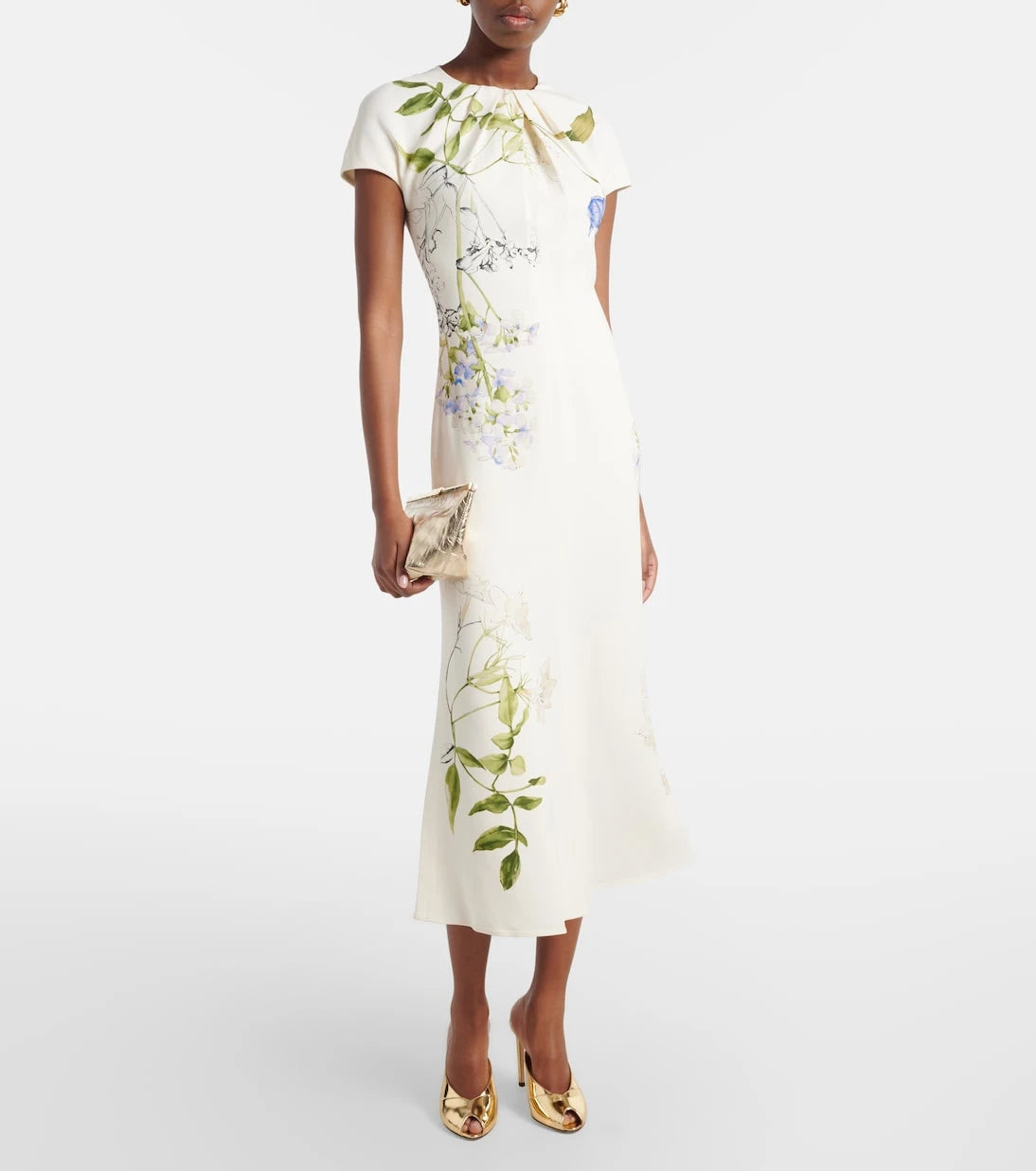 Monique Lhuillier - Floral midi dress