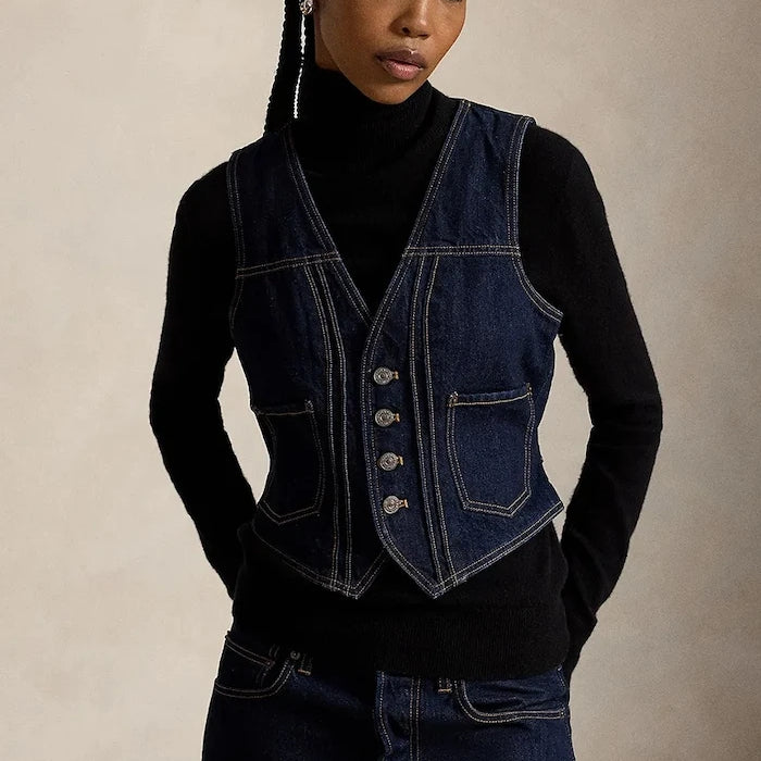 Polo Ralph Lauren kadın denim yelek