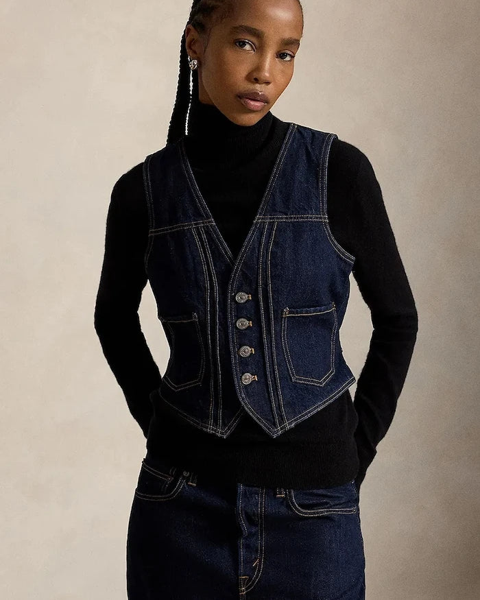 Polo Ralph Lauren kadın denim yelek