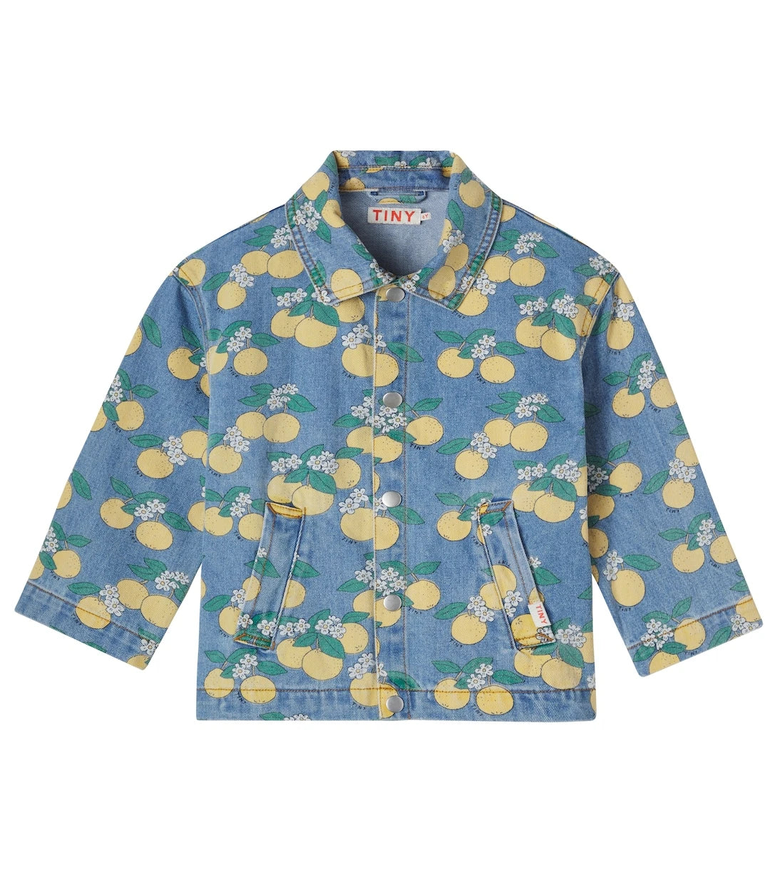 Tinycottons - Oranges printed denim jacket