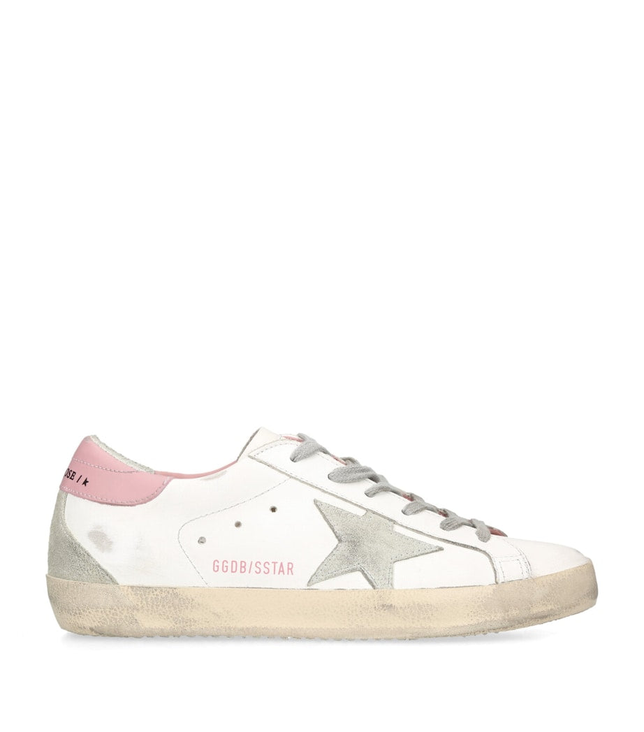 White Leather Super-Star Sneakers