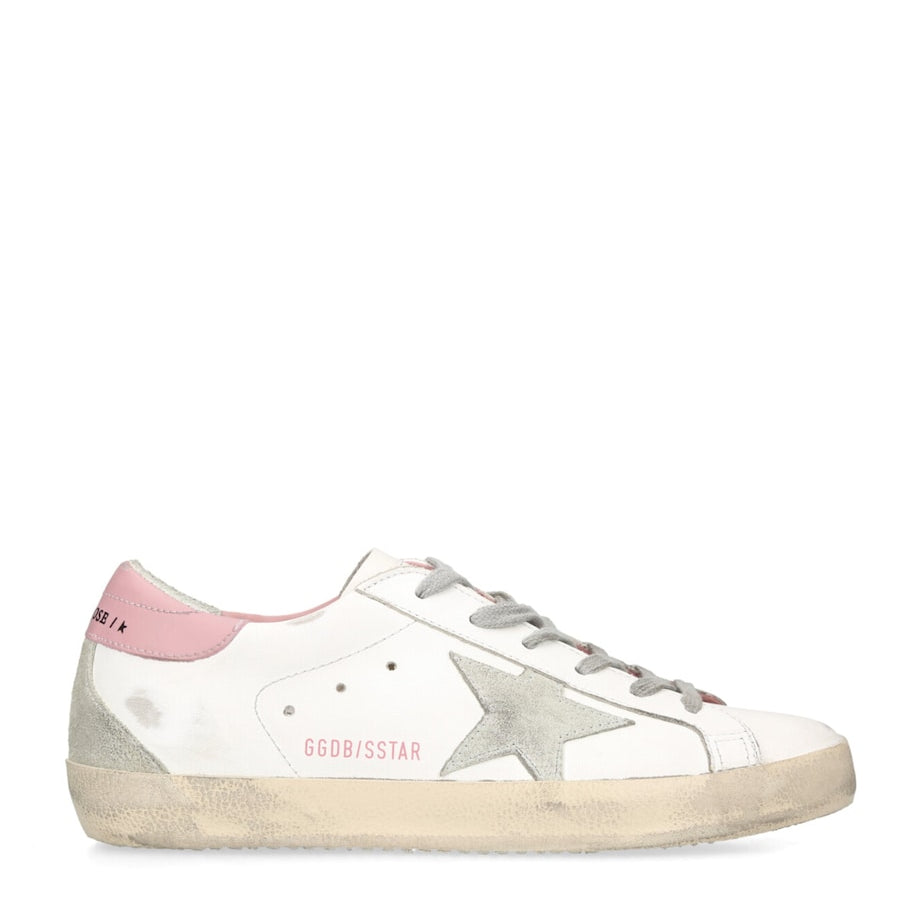 White Leather Super-Star Sneakers