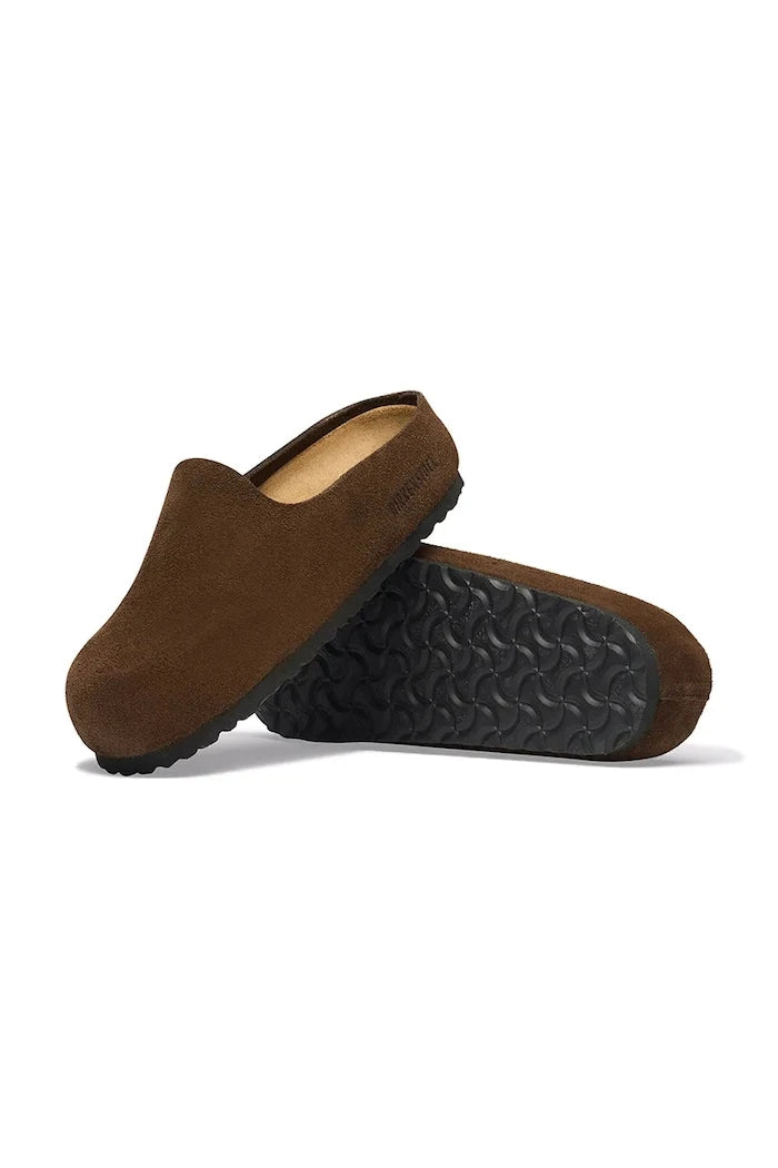 Birkenstock чехли от велур Amsterdam Wrapped Suede Leather