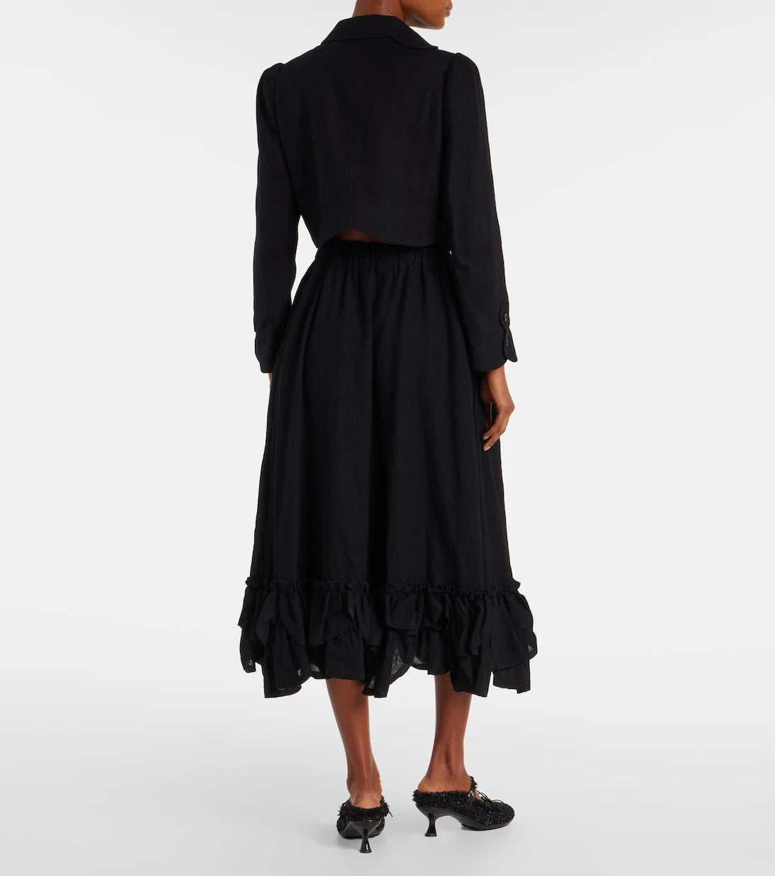 Noir Kei Ninomiya - Cropped wool jacket