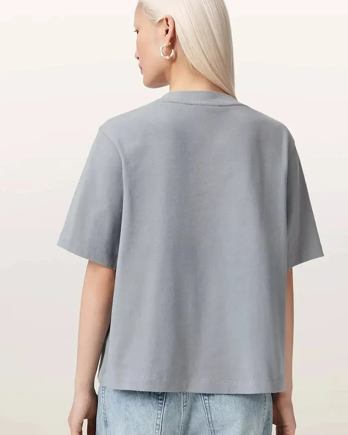 AllSaints kadın pamuk oversize tişört ELLA