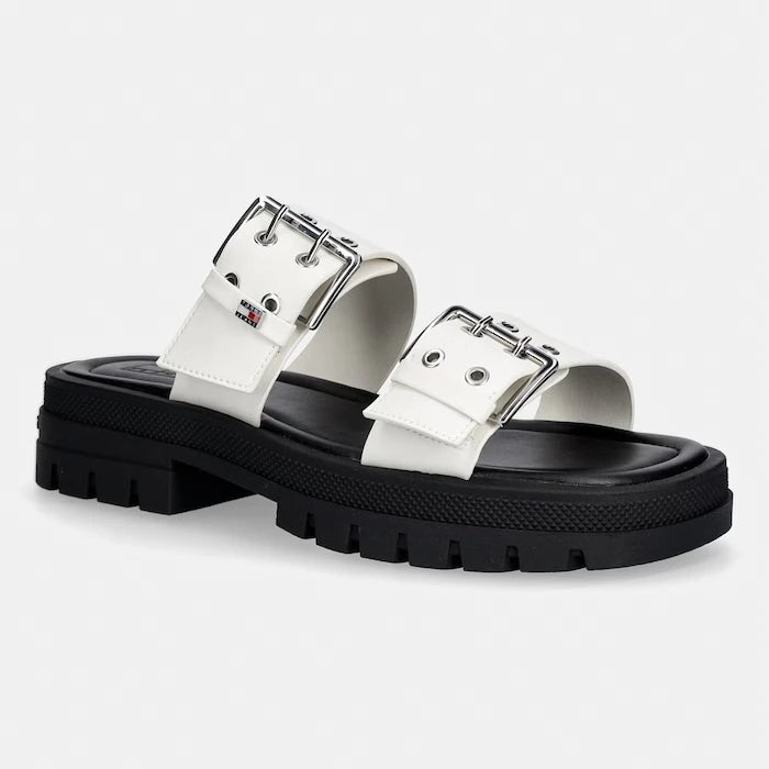 Tommy Jeans чехли дамски TJW BUCKLE STRAPS SANDAL