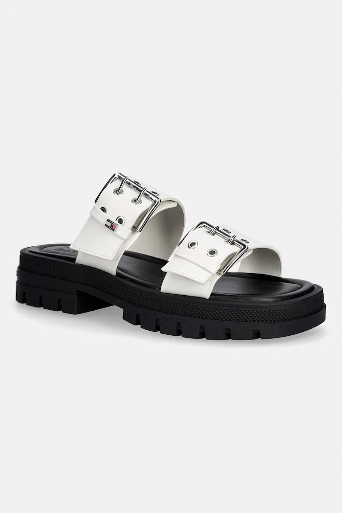 Tommy Jeans чехли дамски TJW BUCKLE STRAPS SANDAL