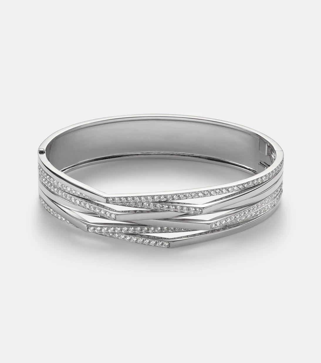 Repossi - Antifer 18kt white gold cuff bracelet with diamonds
