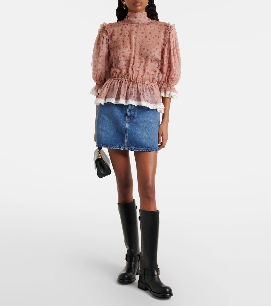 Dolce&Gabbana - Floral silk and cotton chiffon blouse
