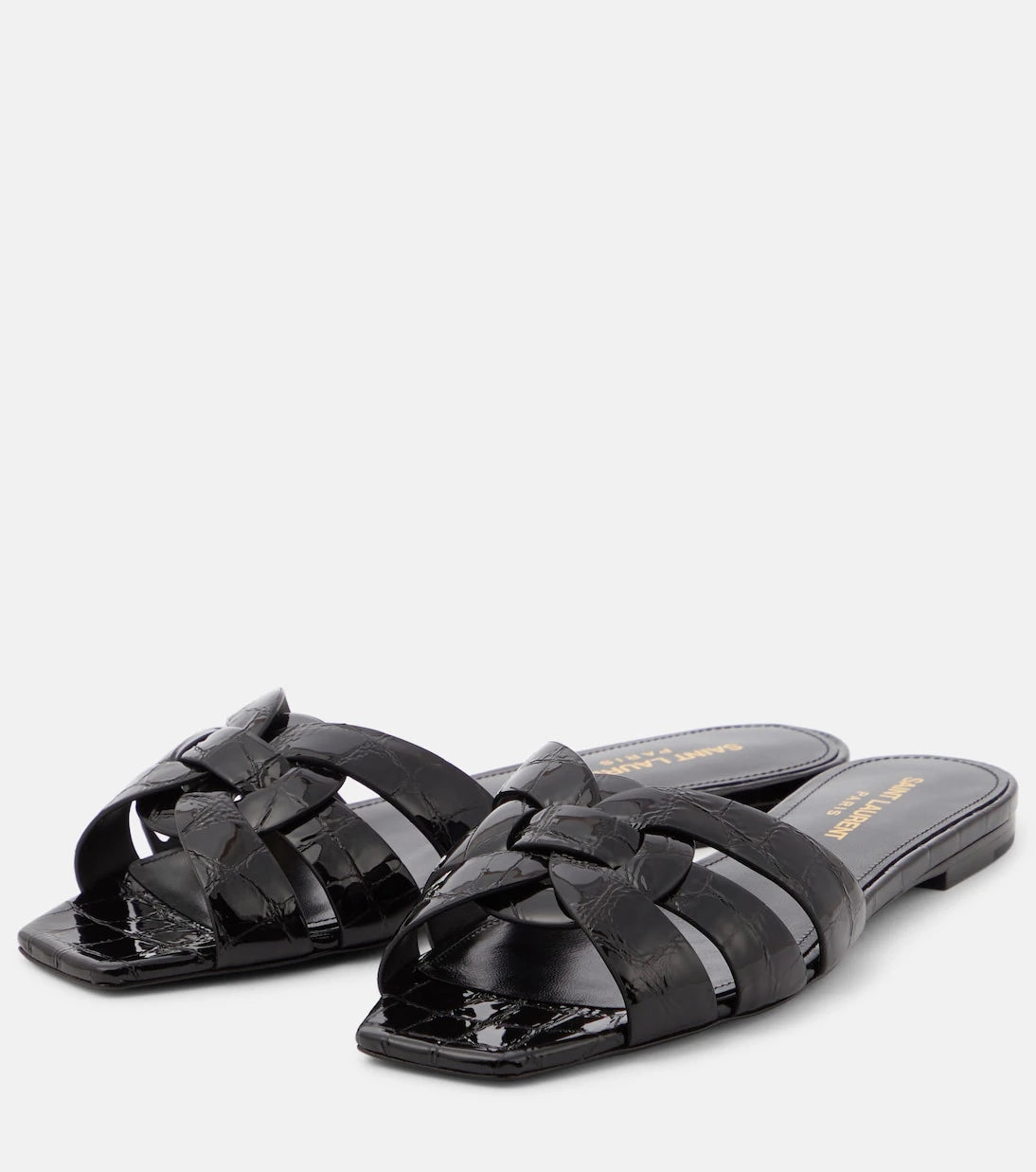 Saint Laurent - Tribute Nu Pieds 05 leather slides
