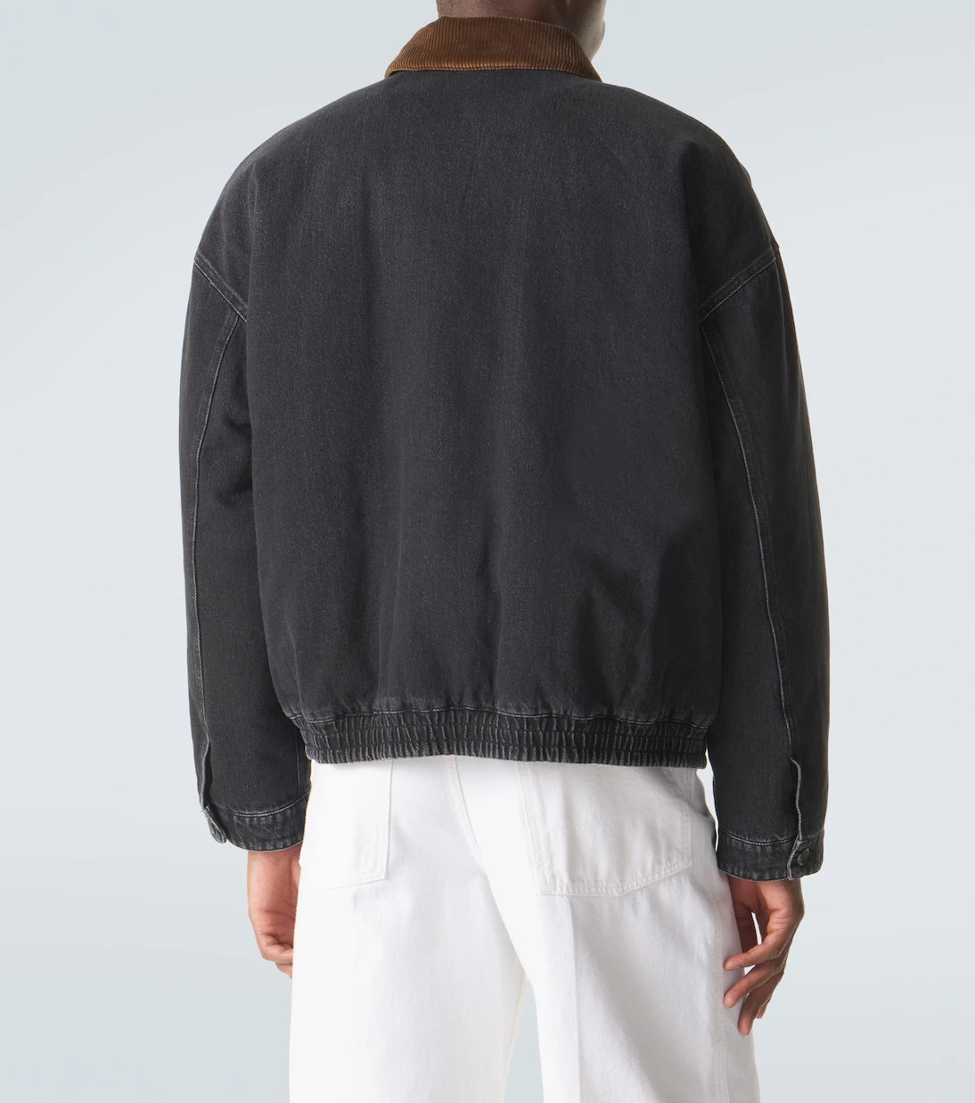 Miu Miu - Corduroy-trimmed denim blouson jacket