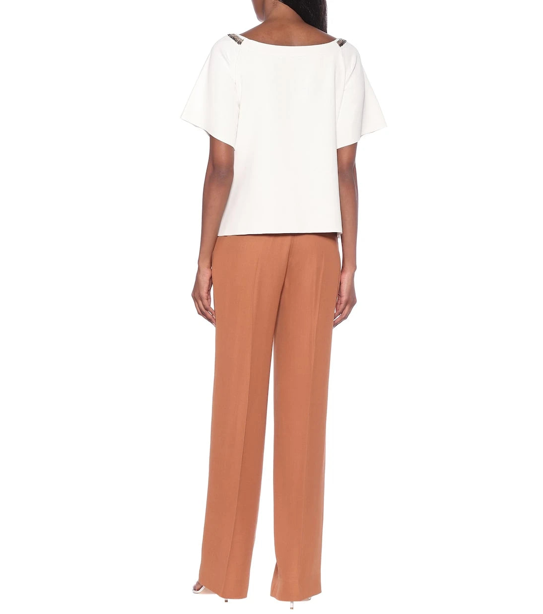 Stella McCartney - Embroidered compact-knit top