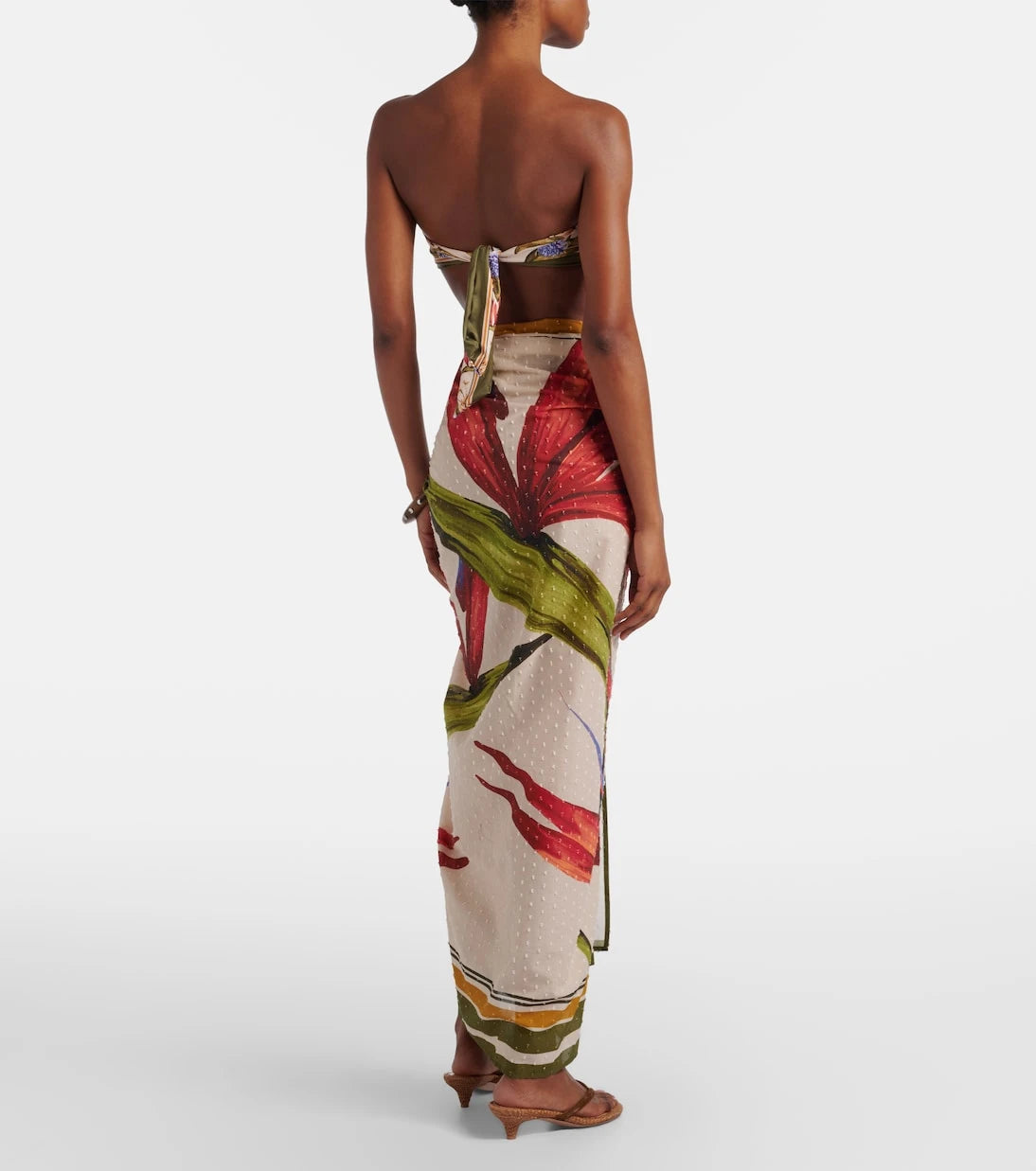 Farm Rio - Strilitzia floral cotton beach cover-up