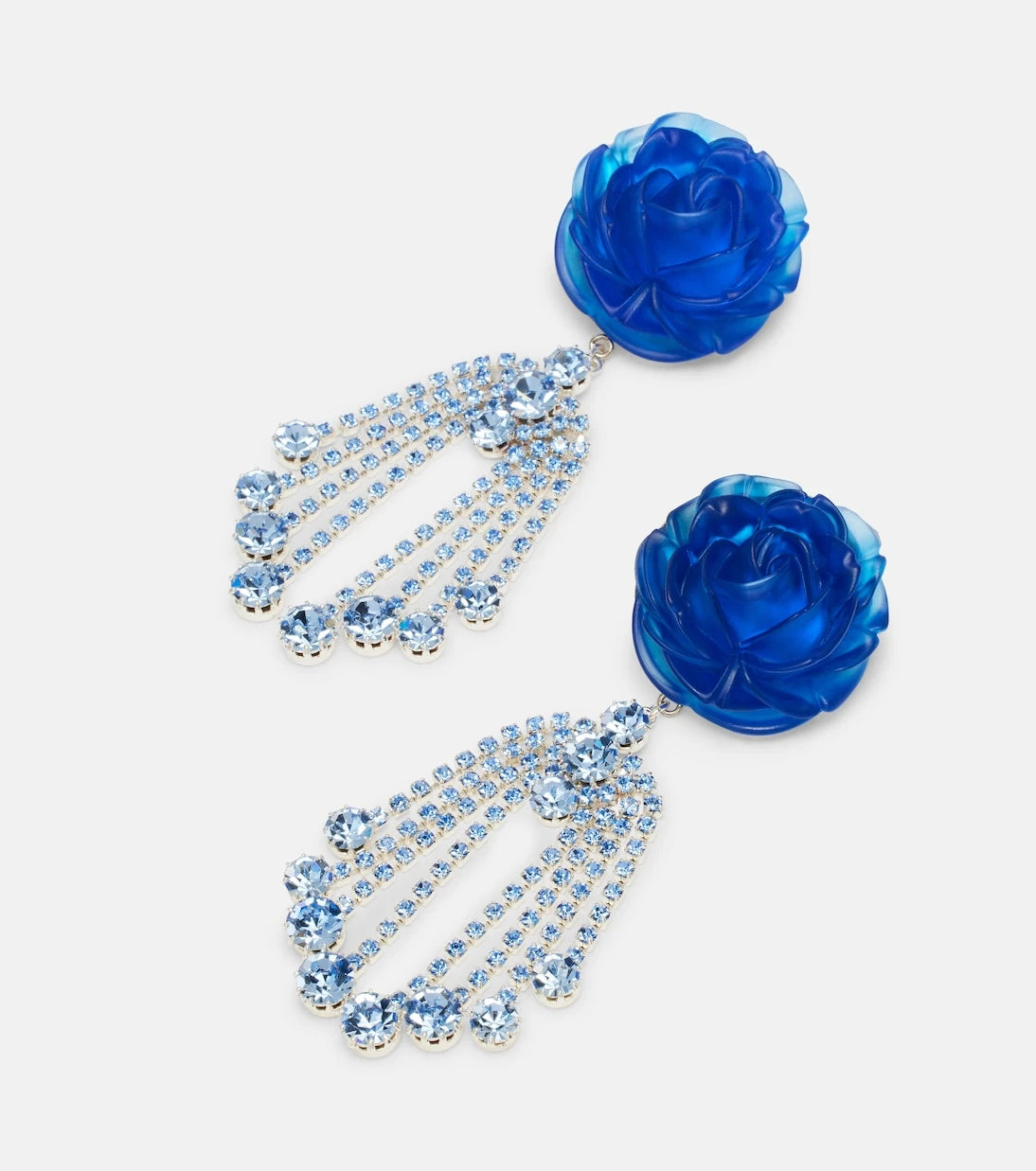 Magda Butrym - Embellished floral drop earrings