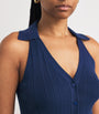 PAIGE Navy Ribbed Noellia Tank Top