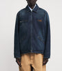 Maison Margiela Navy Logo Embroidery Denim Jacket