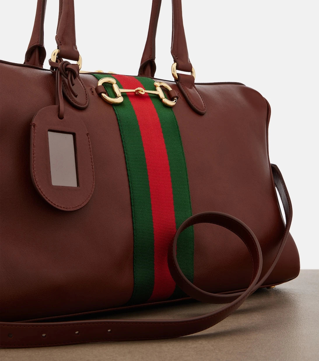 Gucci - Borsetto Large leather bowling bag