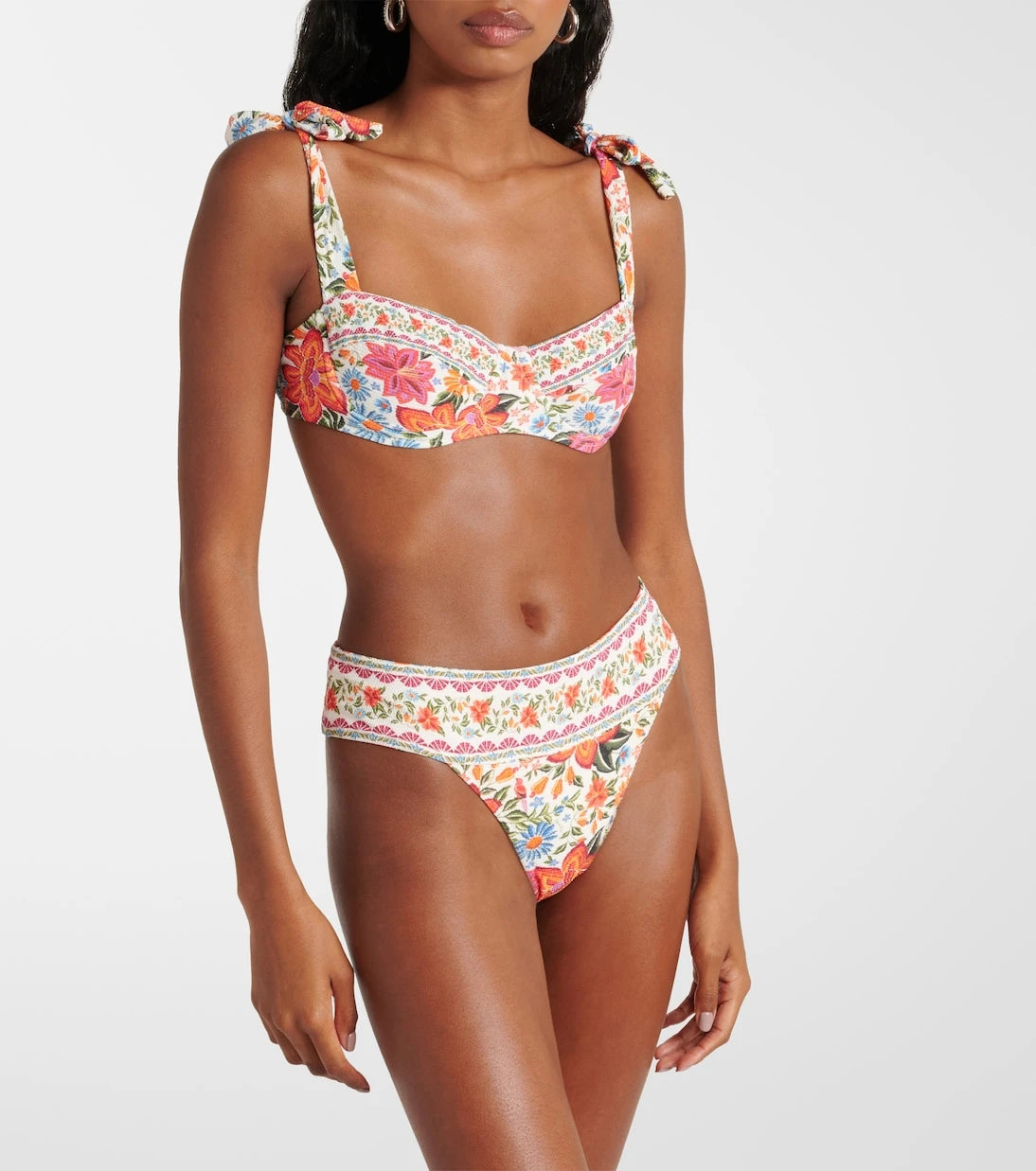 Farm Rio - Floral bikini top